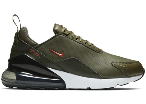 Nike Air Max 270 Premium Leather Olive Men's 